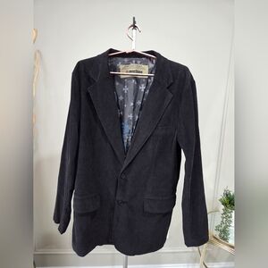 Machine Men's Black Corduroy Blazer Sz.XXL